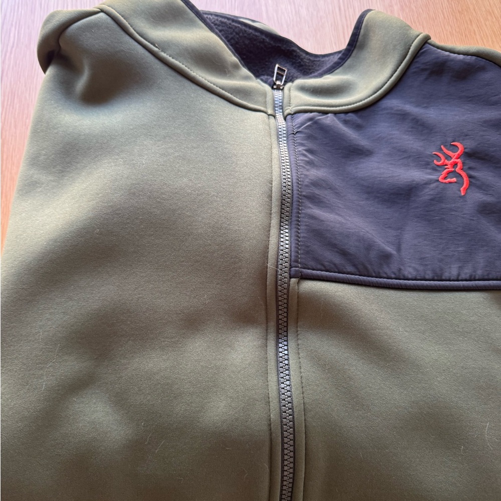Browning Two-Tone Black and Olive Fleece